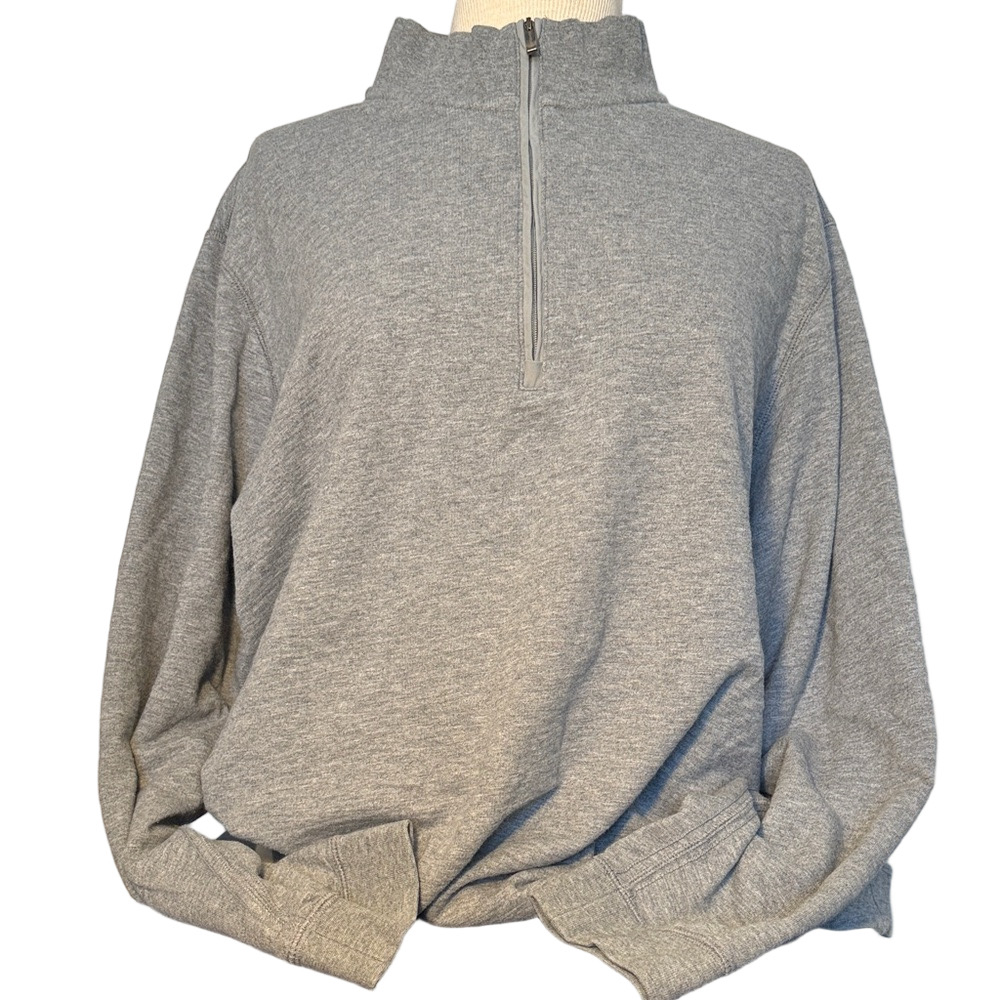 Ashworth Golf 1/4 Zip Pullover Sweater Gray Men’s XL Classic Golf Layer